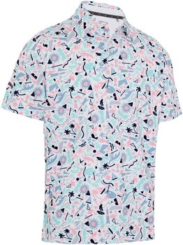 Camiseta polo Callaway Florida Abstract Geo Mens Polo Bright White M - 1