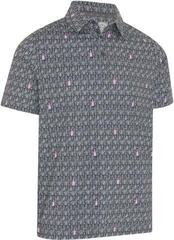 Polo košile Callaway Scotch Novelty Print Mens Golf Asphalt