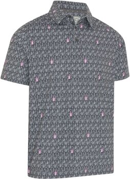 Camiseta polo Callaway Scotch Novelty Print Mens Golf Polo Asphalt S Camiseta polo - 1
