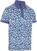 Camiseta polo Callaway Birdseye View Allover Print Mens Polo Bijou Blue S