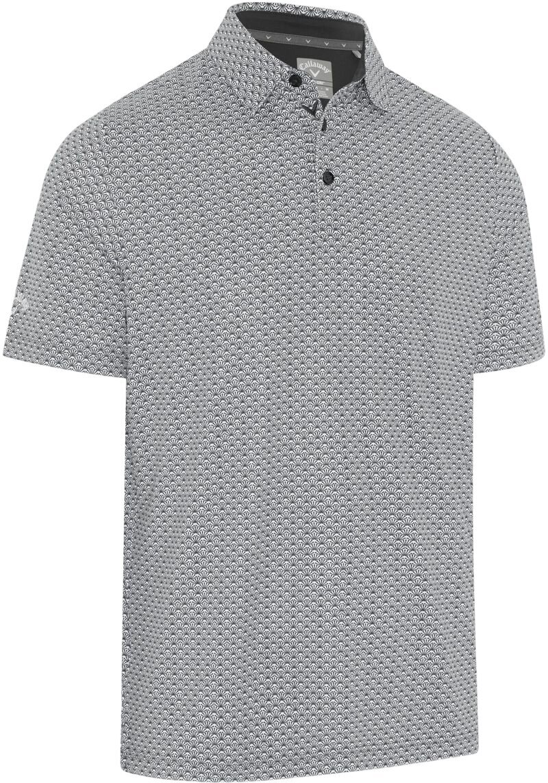 Camiseta polo Callaway Tee Allover Print Mens Polo Caviar M Camiseta polo
