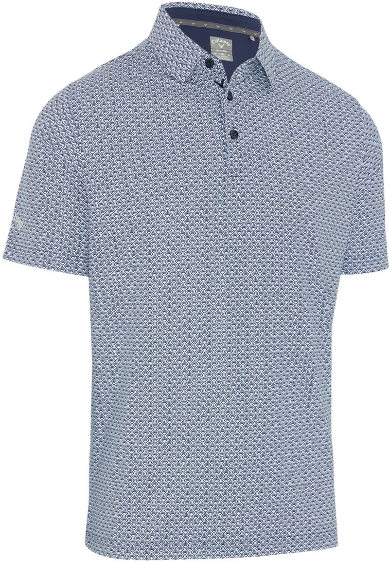 Camiseta polo Callaway Tee Allover Print Mens Polo Peacoat L Camiseta polo