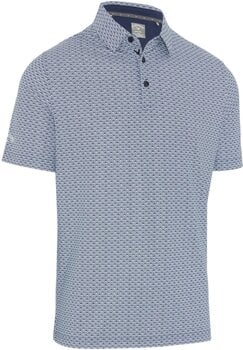 Koszulka Polo Callaway Tee Allover Print Mens Polo Peacoat L - 1