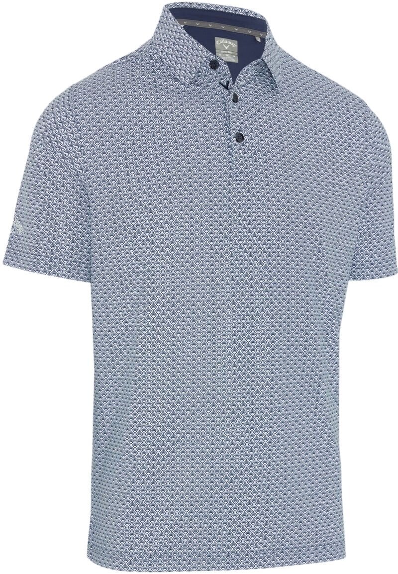 Camiseta polo Callaway Tee Allover Print Mens Polo Peacoat M Camiseta polo
