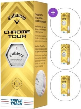 Golfová loptička Callaway Chrome Tour White Golf Balls Triple Track 3 Pack (4x3 Balls) SET - 1