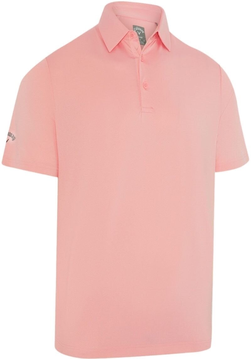 Camisa pólo Callaway Swingtech Solid Mens Polo Candy Pink XL