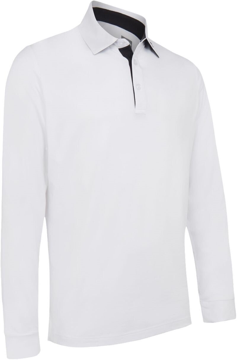 Chemise polo Callaway Long Sleeve Performance Mens Polo Bright White 2XL