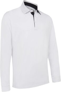 Chemise polo Callaway Long Sleeve Performance Mens Polo Bright White 2XL - 1
