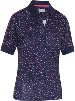 Chemise polo Callaway Chev Printed 1/2 Sleeve Womens Polo Peacoat L - 1