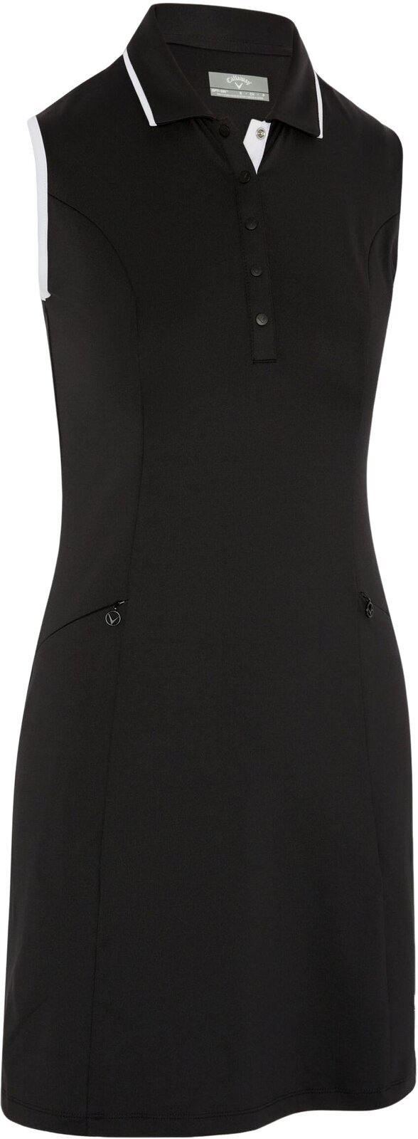 Nederdel / kjole Callaway Womens Sleeveless Dress With Snap Placket Caviar XL