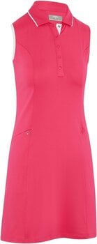 Jupe robe Callaway Womens Sleeveless Dress With Snap Placket Pink Peacock L - 1