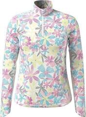 Kapuzenpullover/Pullover Callaway Womens Chev Floral Sun Protection Brilliant White XS