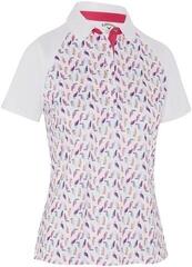 Polo majica Callaway Birdie/Eagle Printed Short Sleeve Womens Brilliant White M Polo majica