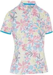 Polo košile Callaway Chev Floral Short Sleeve Womens Brilliant White XS Polo košile
