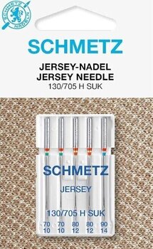 Needles for Sewing Machines Schmetz 130/705 H SUK VHS 70-90 BALL POINT Single Sewing Needle - 1