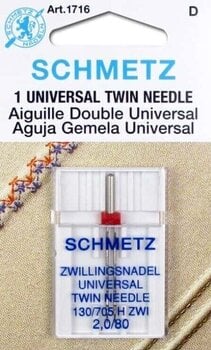 Aiguille pour machine à coudre Schmetz 130/705 H ZWI 2,0 SCS 80 Aiguille pour machine à coudre - 1