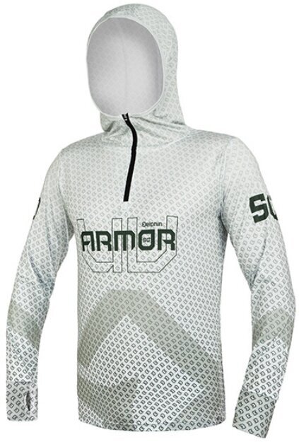 Тениска Delphin Тениска Hooded Sweatshirt UV ARMOR 50+ Neon S