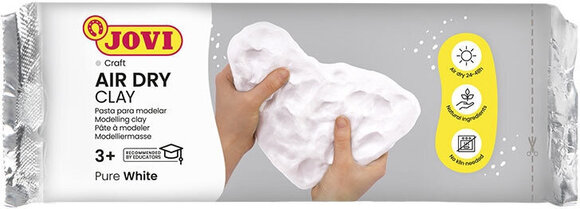 Πηλός αυτοξηραινόμενος Jovi Self-Hardening Modelling Clay Λευκό 500 g - 1