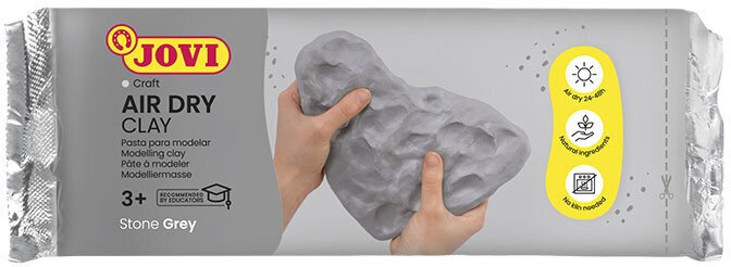 Selbsttrocknende Masse Jovi Self-Hardening Modelling Clay Grey 250 g