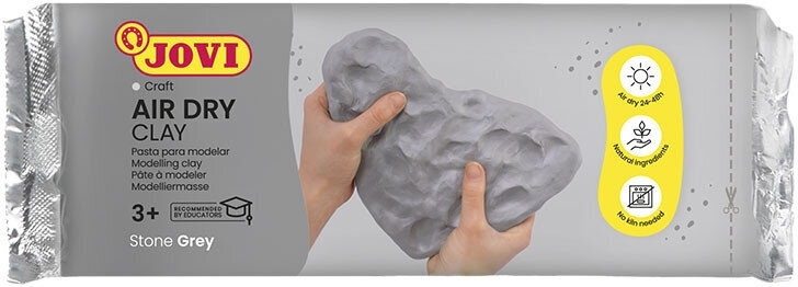 Selbsttrocknende Masse Jovi Self-Hardening Modelling Clay Grey 500 g