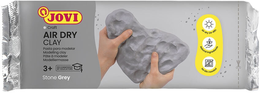 Jovi Self-Hardening Modelling Clay Samoschnoucí hmota Grey 1000 g