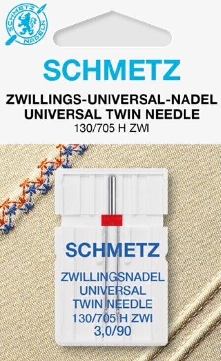 Needles for Sewing Machines Schmetz 130/705 H ZWI NE 3,0 SDS 90 Double Sewing Needle