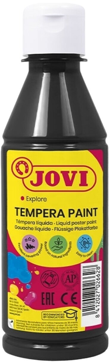 Tinta de têmpera Jovi Tempera Paint 250 ml Black