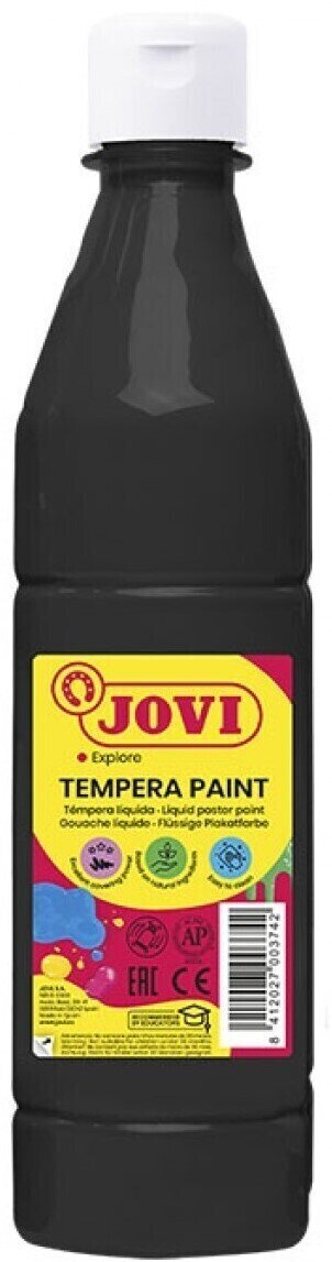 Tempera barva Jovi Premium Tempera barva Black 500 ml 1 kos