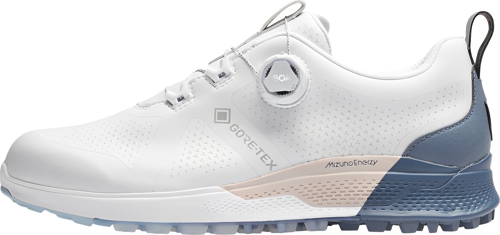 Chaussures de golf pour hommes Mizuno Genem WG GTX Boa White/Navy 46 Chaussures de golf pour hommes