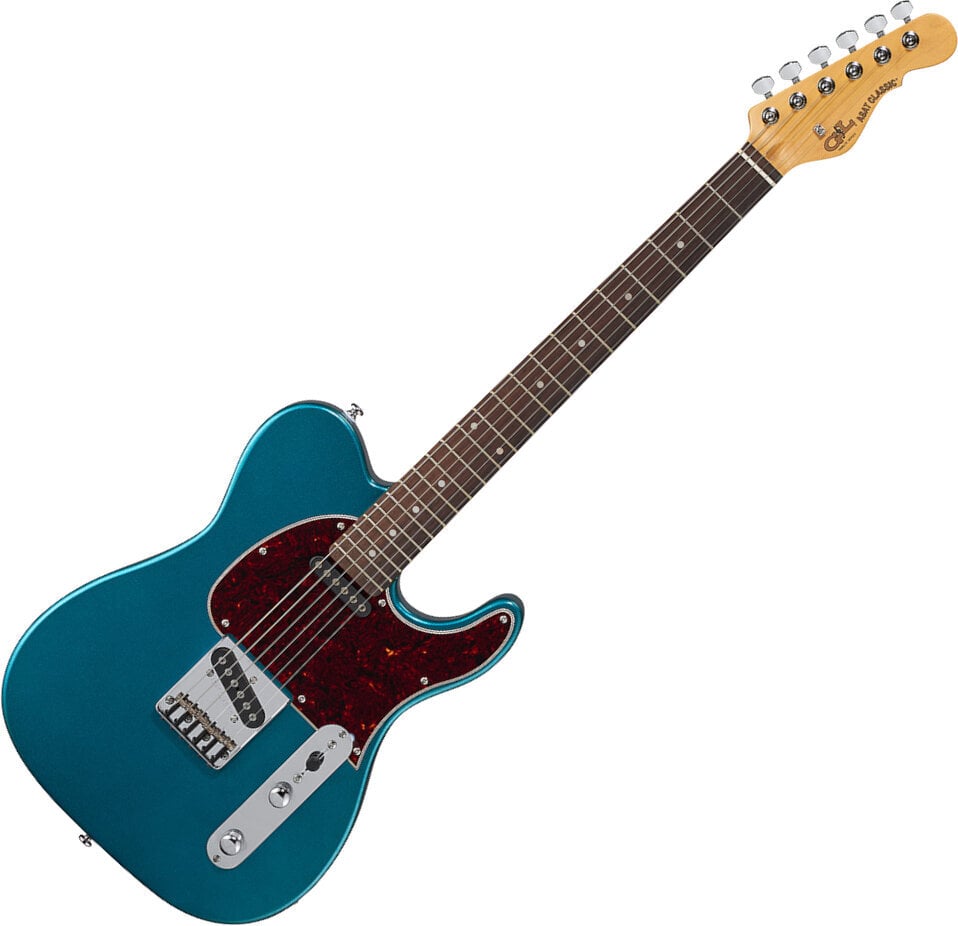 Electric guitar G&L Tribute ASAT Classic Emerald Blue