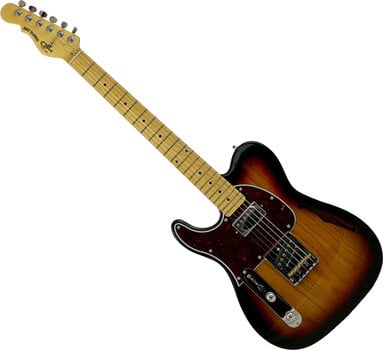 Puoliakustinen kitara G&L Tribute ASAT Classic Bluesboy LH 3-Tone Sunburst - 1