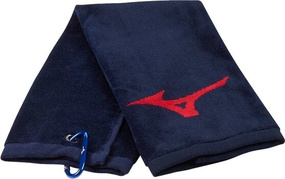 Handtuch Mizuno RB Tri Fold Towel Navy/Red - 1