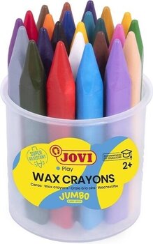 Creioane cu ceară Jovi Jumbo Easy Grip Case Triangular Wax Crayons Creioane cu ceară 24 de culori - 1