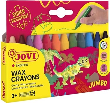 Crayons Jovi Jumbo Wax Crayons Crayons 12 Colours - 1