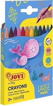 Creioane cu ceară Jovi 12 culori - 1