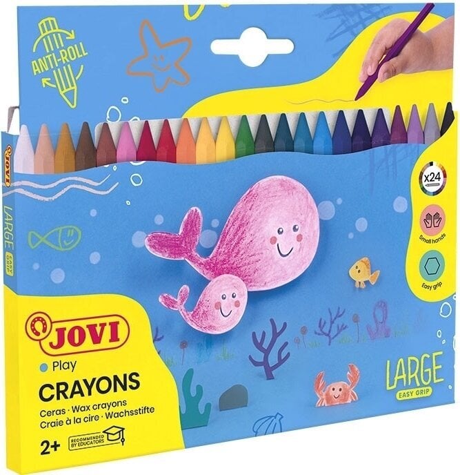 Crayons Jovi Hexagonal Wax Crayons Crayons 24 pcs