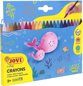 Crayons Jovi Hexagonal Wax Crayons Crayons 24 pcs - 1