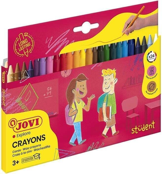 Creioane cu ceară Jovi Round Wax Crayons Creioane cu ceară 24 de culori