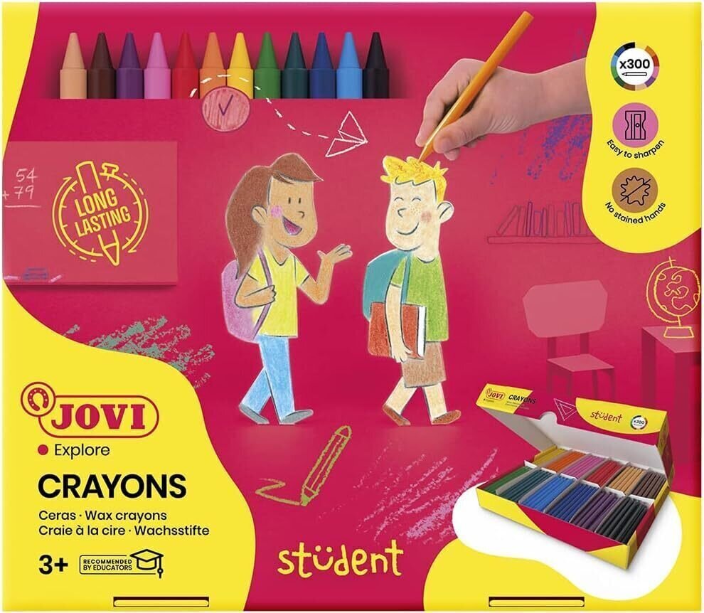 Creioane cu ceară Jovi Round Wax Crayons Creioane cu ceară 300 Colours