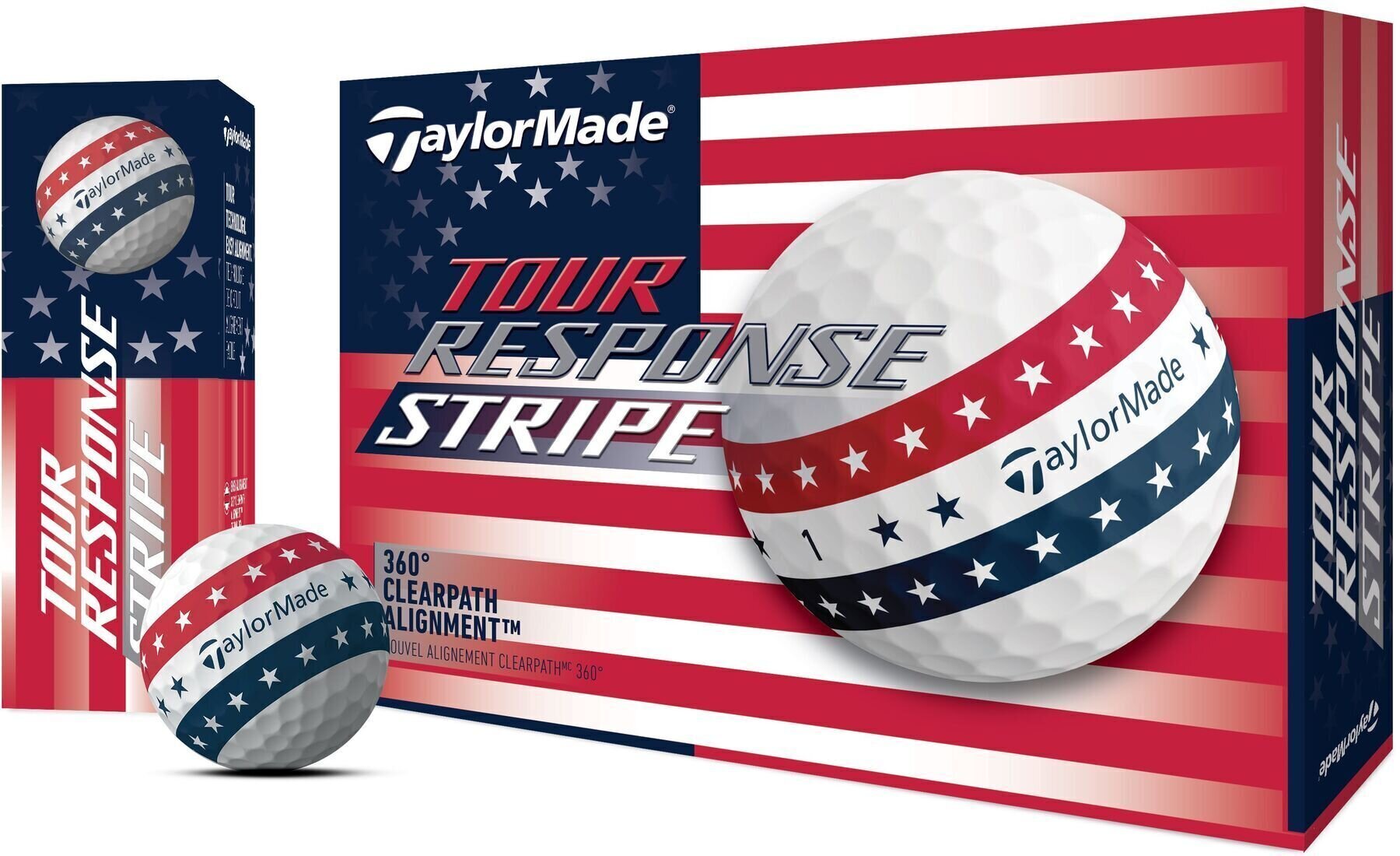 TaylorMade Tour Response Stripe Golf Balls USA