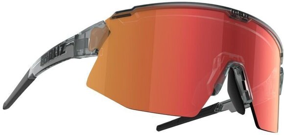 Fietsbril Bliz Breeze 52302-84 Transparent Dark Grey/Brown w Red Multi plus Spare Lens Orange Fietsbril - 1