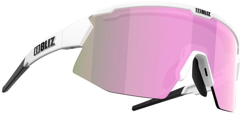 Cycling Glasses Bliz Breeze Small P52212-04 Matt White/Brown w Rose Multi plus Spare Lens Clear Cycling Glasses