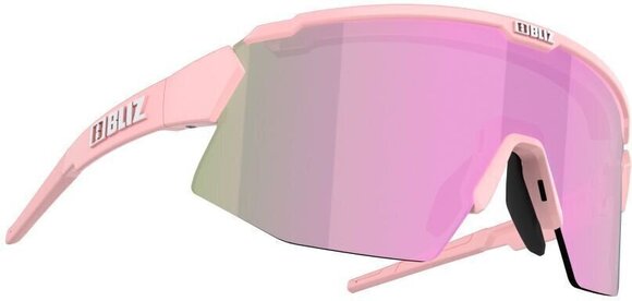 Kolesarska očala Bliz Breeze Small 52412-44 Matt Powder Pink/Brown w Rose Multi plus Spare Lens Pink Kolesarska očala - 1