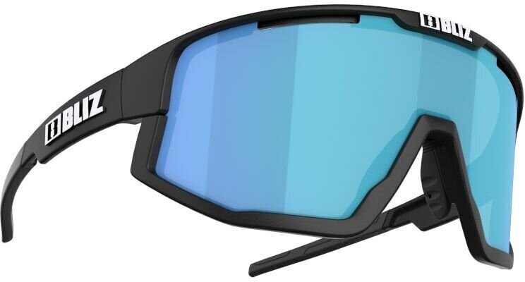 Kerékpáros szemüveg Bliz Fusion 52105-10 Matt Black/Smoke w Blue Multi plus Spare Jawbone White Kerékpáros szemüveg