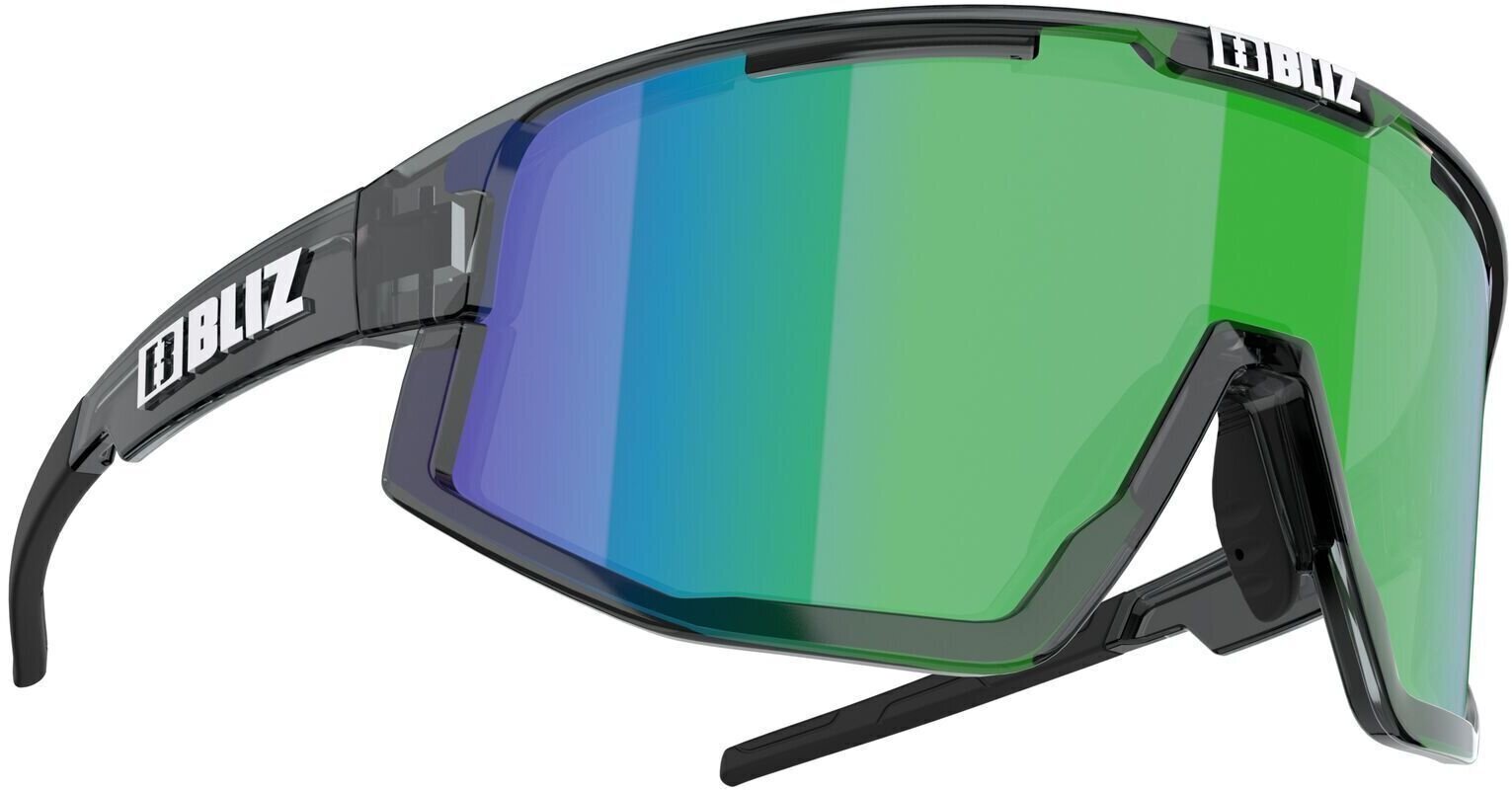 Óculos de ciclismo Bliz Fusion 52405-17 Crystal Black/Brown w Green Multi Óculos de ciclismo
