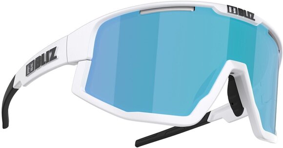Cycling Glasses Bliz Matrix 52804-03 Shiny White/Smoke w Blue Multi Cycling Glasses - 1