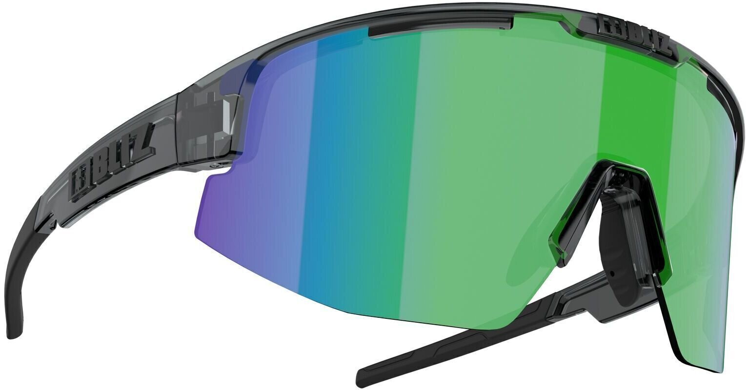 Cykelbriller Bliz Matrix 52404-17 Crystal Black/Brown w Green Multi Cykelbriller