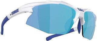 Sportovní brýle Bliz Hybrid 52806-03 White w Blue Logo/Smoke w Blue Multi plus Spare Lens Orange And Clear Sportovní brýle