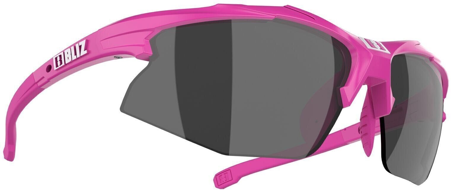 Cycling Glasses Bliz Hybrid Small 52808-41 Matt Pink/Smoke w Silver Mirror plus Spare Lens Orange And Clear Cycling Glasses