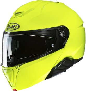 Helm HJC i91 Solid Fluorescent Green L Helm - 1